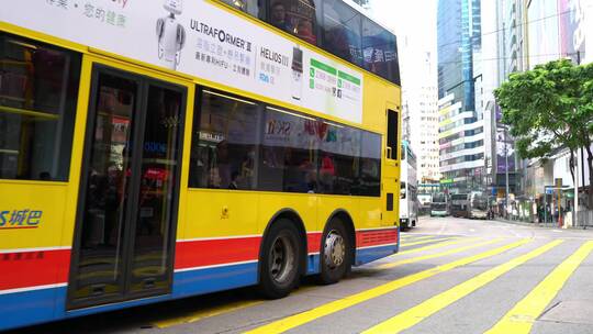 香港街头城市人文风光