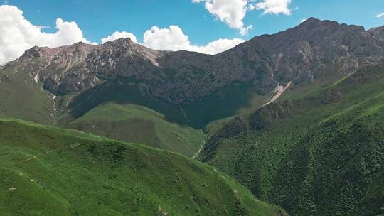 高原航拍高山青藏高原风光
