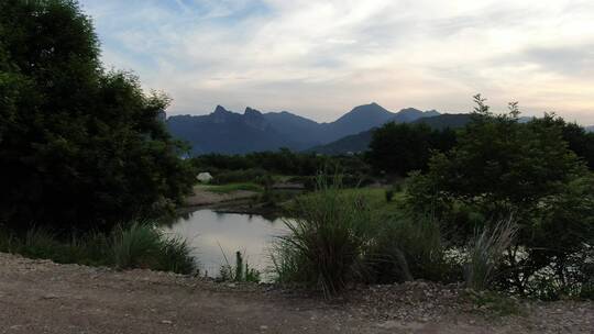 楠溪江/自然岛/风景/水面/露营