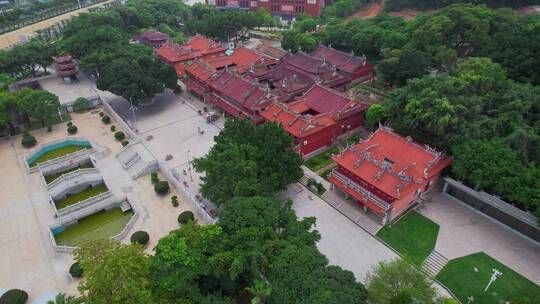 厦门航拍青礁慈济宫建筑景观