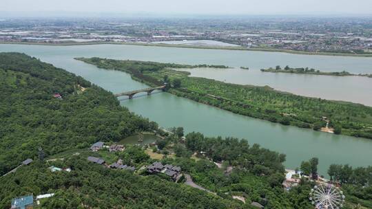 航拍湖南常德彭山景区4A景区