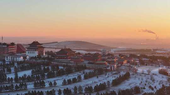 两河圣山旅游风景区航拍