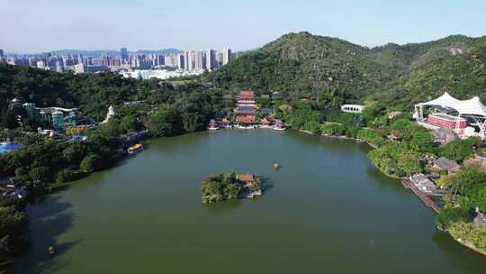 广东珠海圆明新园航拍