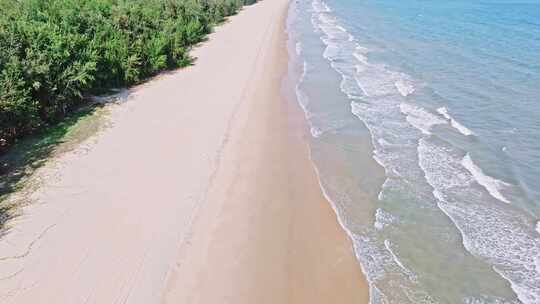 航拍海南陵水清水湾海景风光