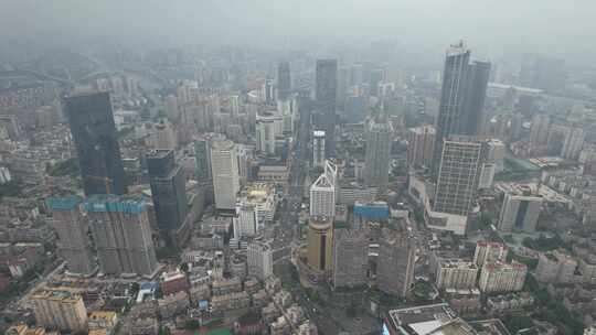 江苏无锡城市建设高楼大厦航拍建筑