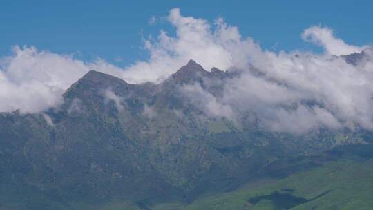 山峦云海自然景观 玉龙雪山实拍素材