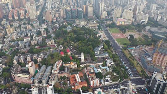 福州乌山历史风貌区航拍