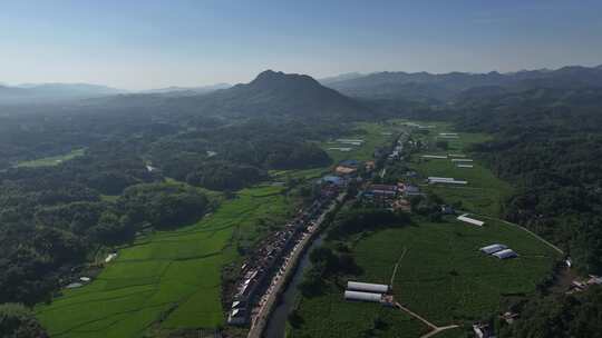 4K青山绿水农村山川