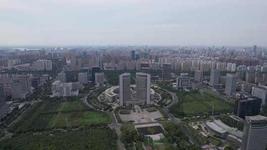 雨后安徽合肥城市风光航拍