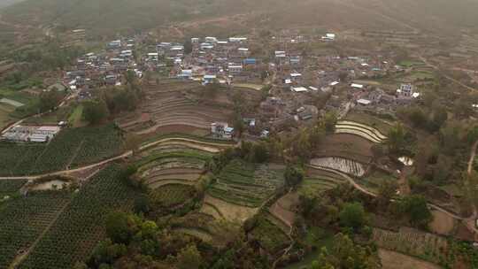 中国云南田园村庄风景