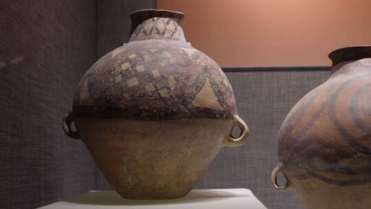 古董陶器陶罐管子原始人手工