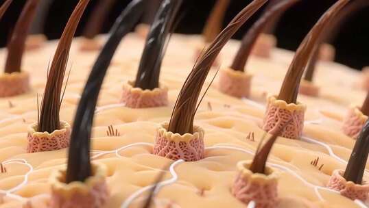 脱发与生发 毛囊毛孔结构与植发 头发健康