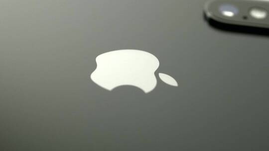 苹果手机logo特写