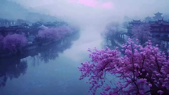中国风 桃花 樱花