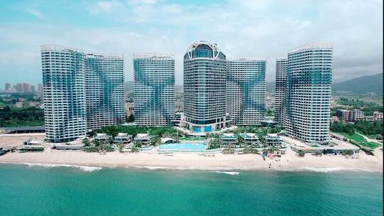 广东省惠州市惠东双月湾君庭酒店享海177视频素材模板下载