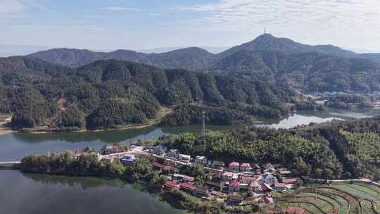 祖国大好河山青山绿水风景航拍图