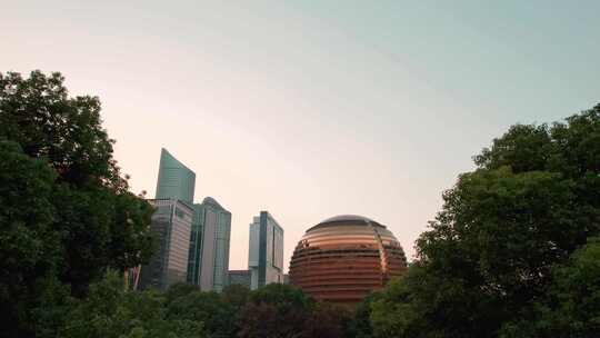 杭州钱江新城洲际酒店城市建筑风景