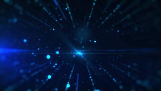 多组蓝色科技未来线条粒子运动背景视频