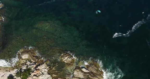 风筝冲浪，海上运动，海，海浪