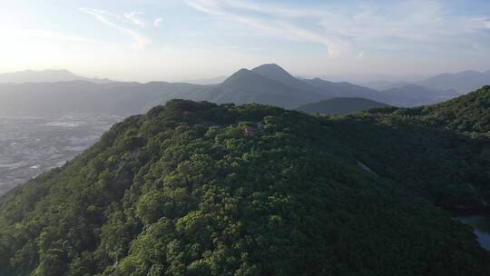 泉州清源山天湖航拍福建5a级景区旅游景点视频素材模板下载