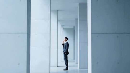 光影成功人士几何建筑集合_4k