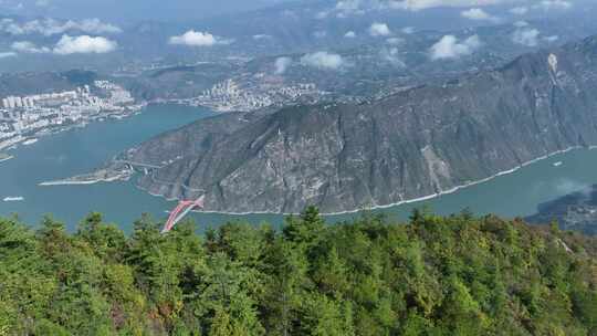 长江三峡巫山段素材