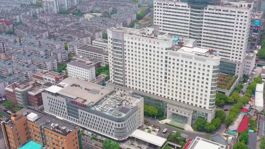 上海第十人民医院航拍 上海建筑航拍