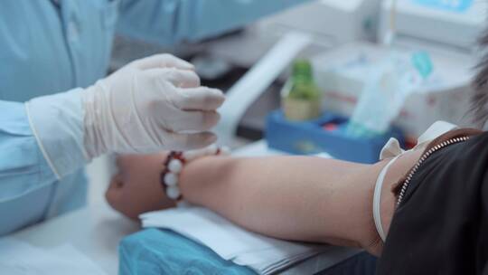 医院检验科排队抽血6视频素材模板下载