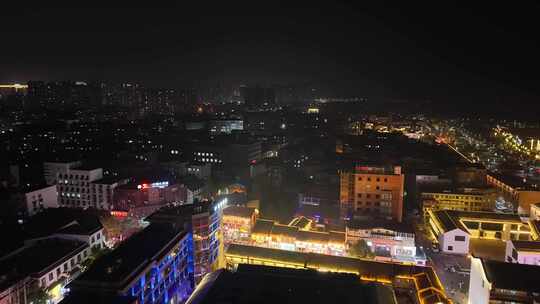 湖南岳阳楼景区汴河街夜景