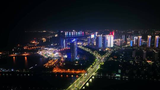 胶南夜景亮化西海岸夜景