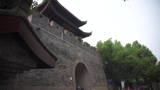 杭州拱墅区古城墙陈列馆4K视频素材
