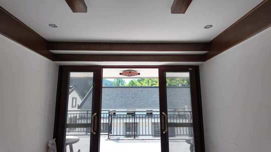 室内望向室外建筑门窗素材