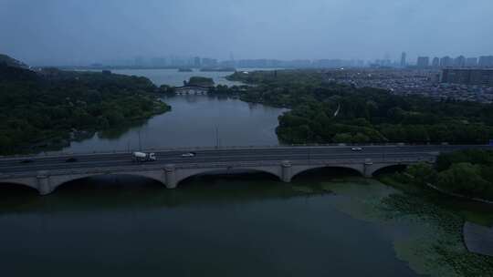 无锡长广溪湿地公园航拍