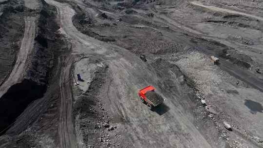 露天煤矿采矿煤炭运输矿业视频素材模板下载