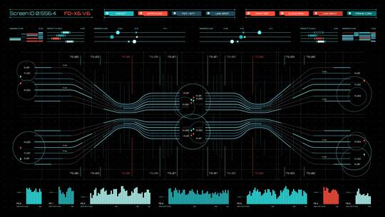 科技屏幕界面视频素材模板下载