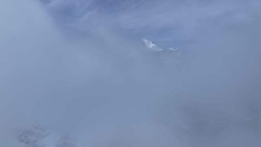 西藏日喀则珠峰东坡嘎玛沟喜马拉雅山脉航拍