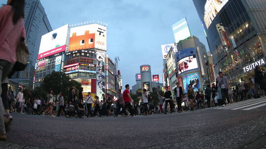 街道来来往往的人群