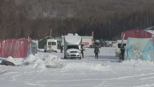 中国冷极根河新村航拍