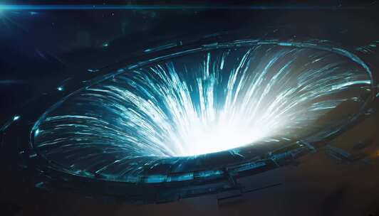 虚拟科技时光黑洞隧道穿梭4K