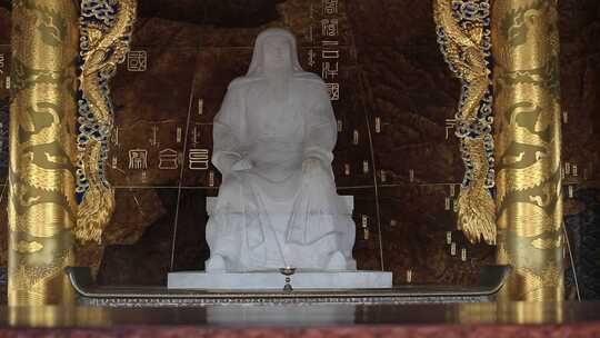 成吉思汗祭祀场所 雕像视频素材模板下载