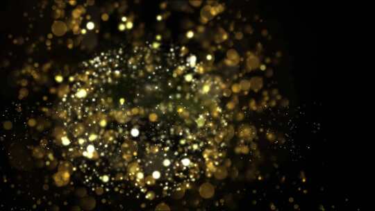 金色粒子爆炸元素