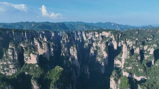 4K航拍张家界武陵源风景区群山