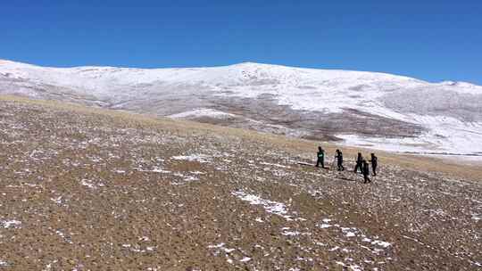 西藏阿里地区边境巡查4K航拍