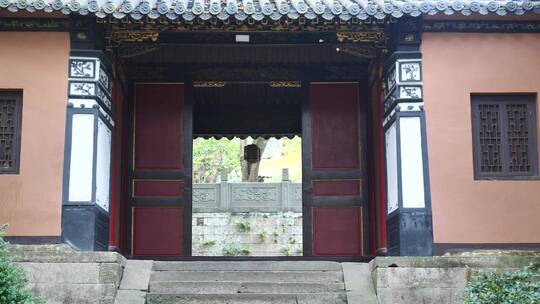 浙江普陀山法雨寺禅院建筑视频