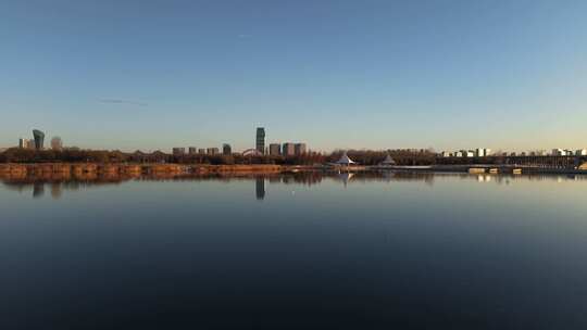 航拍 湿地 鸟 自然保护区 湿地保护区