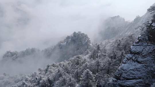 南太行伏牛山雪景雾凇云海自然风光