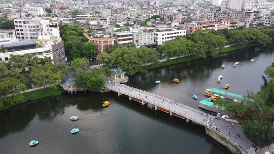 广东省潮州市城市风光航拍