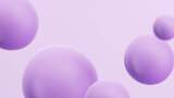 紫色简约球抽象图案背景高清在线视频素材下载
