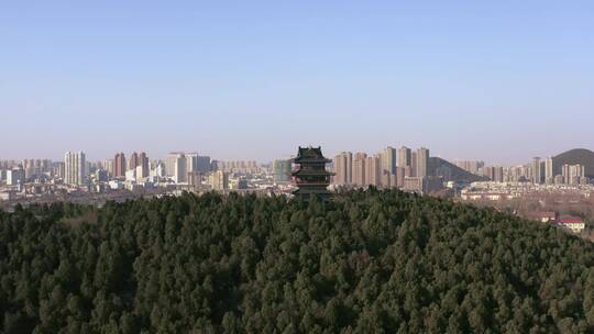 江苏徐州竹林寺风光视频素材模板下载