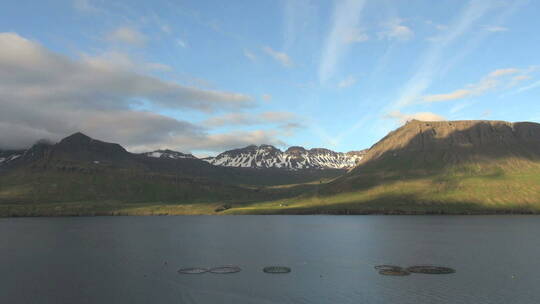 冰岛峡湾景观视频素材模板下载